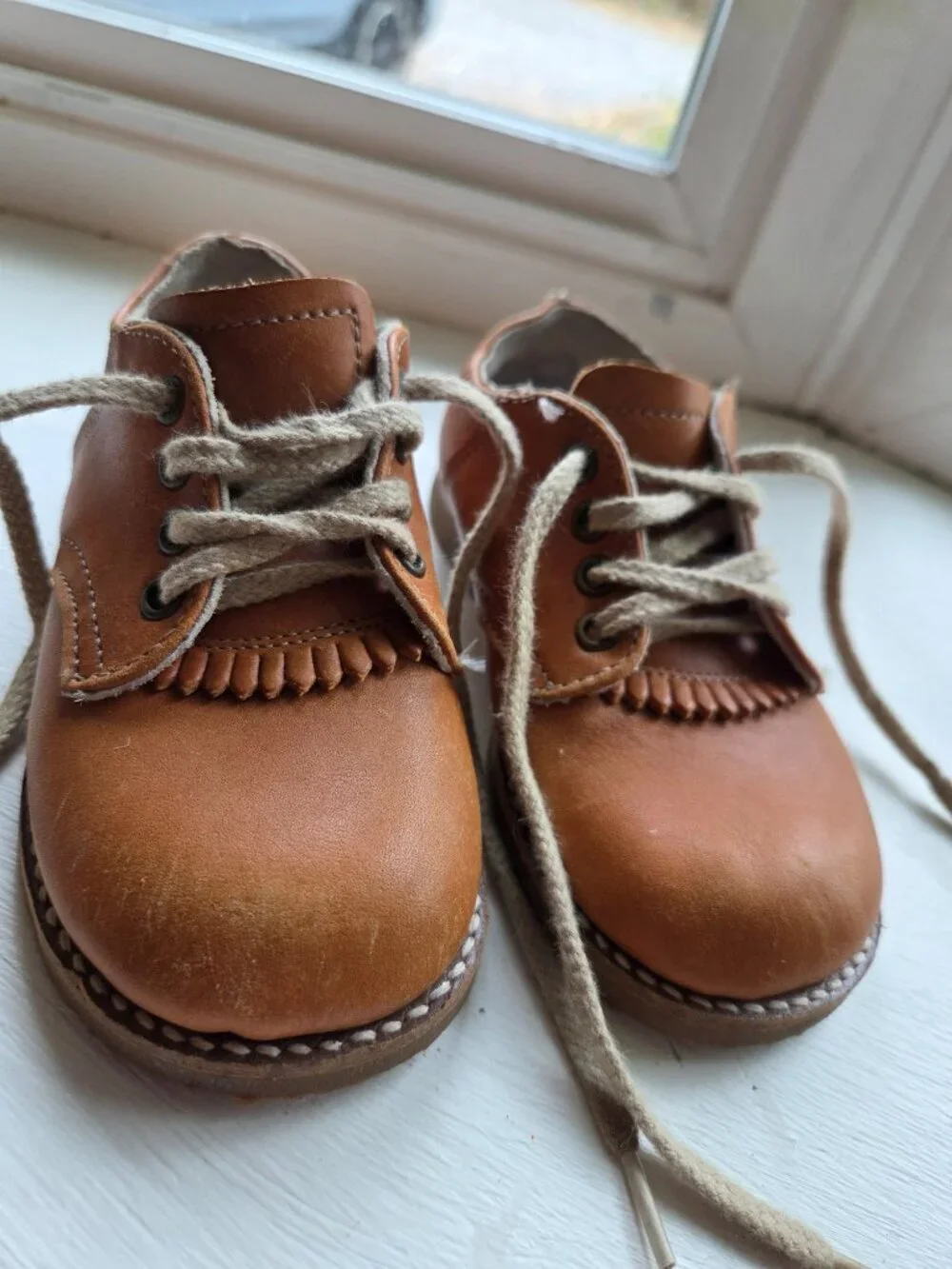 Zimmerman Shoe Artie Saddle Shoe Brown Leather Toddler size